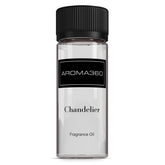 Aroma360 Chandelier bottle pour shows premium packaging and diffusion for refined scent