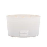 Aroma360 Iris 9oz candle front view with premium soy and essential oils for ambiance.
