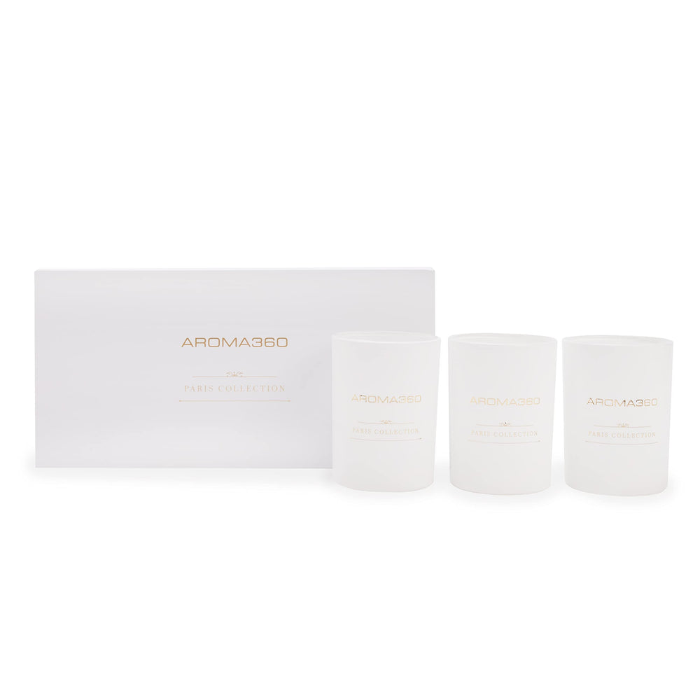 Aroma360 My Way Paris Trio candle pour for refined home ambiance