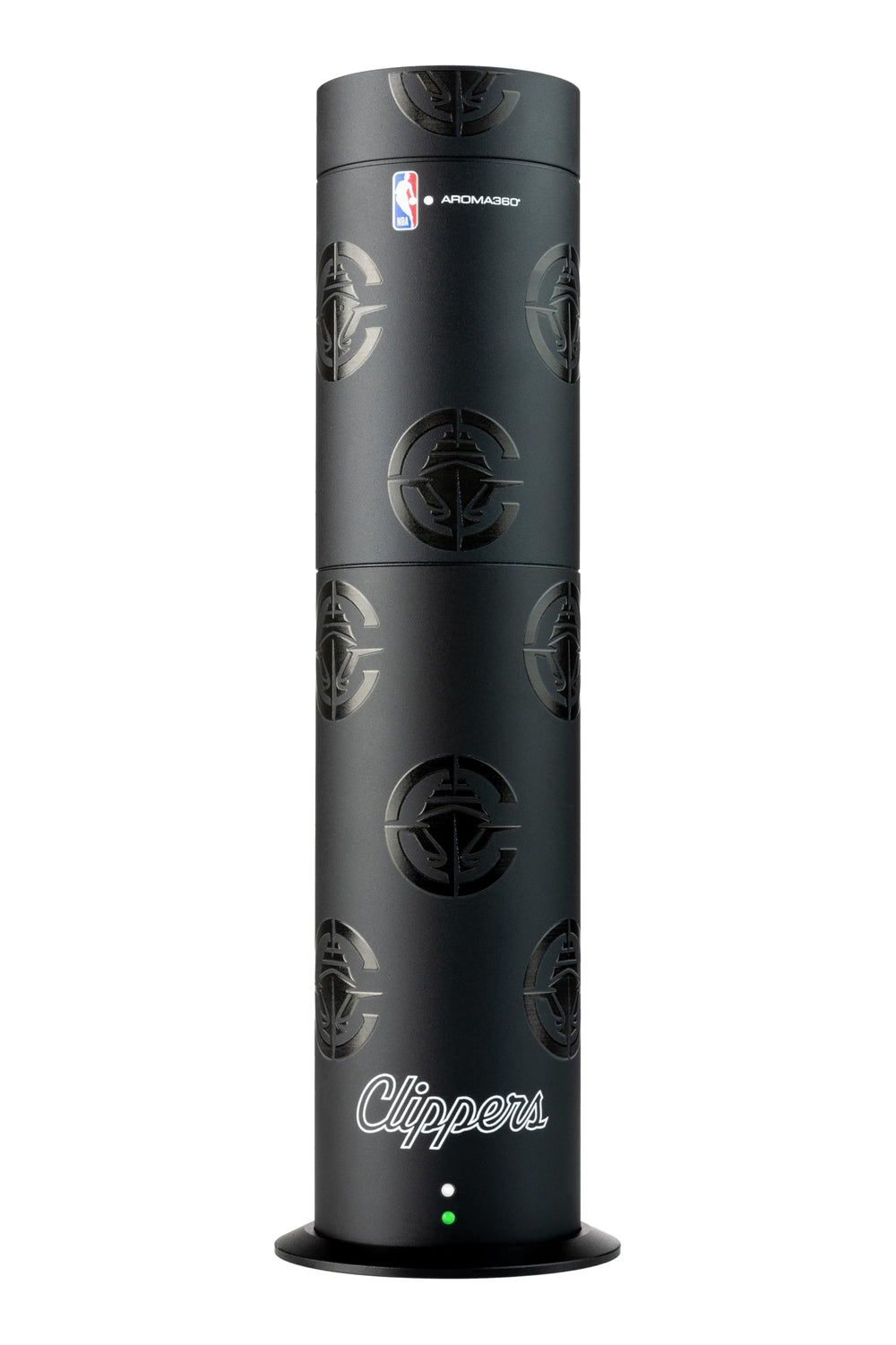 Aroma360 NBA Los Angeles Clippers diffuser displays the logo while filling the room with inviting scents.