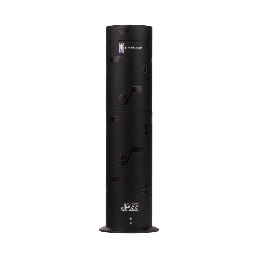Aroma360 Utah Jazz diffuser with logo boosts team pride and ambiance.