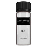 Aroma360 Red Diffuser Oil bottle adds luxury fragrance to refined spaces.