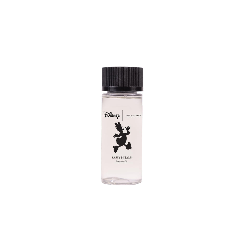 Aroma360 Sassy Petals Daisy Duck bottle front, bold floral energy for any room