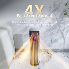 Aromadd 1500ml Scent Air Machine app setup enables remote control via Bluetooth or Wi-Fi.
