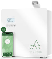 Aromadd 2025 front-view diffuser demonstrates broad coverage for large rooms