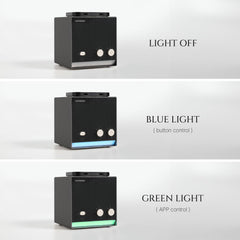 Eight timer settings let you tailor aroma duration with Aromadd.
