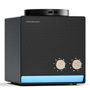 Aromadd Smart Waterless Diffuser in black titanium, front view, sleek scent diffusion.