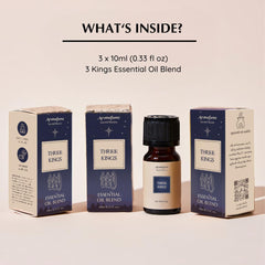 Aromafume Three Kings diffusers setup in a calm room ambiance