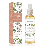Aromafume White Sage & Frankincense Smudge Spray bottle for cleansing rituals and room refresh.