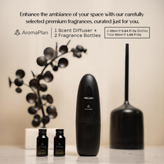 AROMAPLAN 24 Knights fragrance 25 ml bottle delivers bold woody aroma for offices.