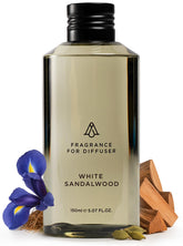 AROMAPLAN White Sandalwood bottle front for a long lasting luxury scent