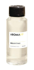 Aromar Ibiza Rhythms bottle close-up highlights premium hotel-inspired fragrance.