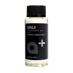 Aromar Maui fragrance oil bottle releasing rose, lemon, vanilla notes for a refined home aroma