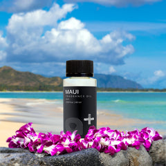 Aromar Maui diffuser setup with oil drizzle for a hotel-like scent experience at home