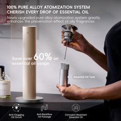 AROMASOUL long-life rechargeable diffuser for wireless operation