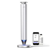 AROMASOUL Waterless Diffuser front-view showing premium alloy body for upscale spaces.