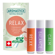 AromaStick focus inhaler close-up, compact design for quick mood boost.