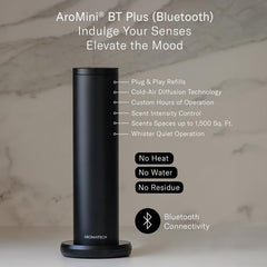 AroMini BT Plus front panel with intuitive controls