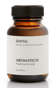 Aromatech Santal botella ámbar vertido: aroma cálido para relajación diaria