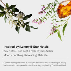 AromaTech White Tea & Thyme in diffuser for hotel-caliber calm at home.