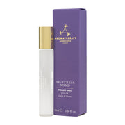 Aromatherapy Associates De-Stress Mind Rollerball on pulse points for quick calm and focus.