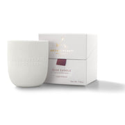 Aromatherapy Associates Rose Candle front view with ceramic holder for mood uplift.