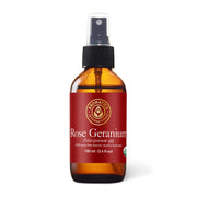 Aromatics International Rose Geranium Hydrosol bottle for refreshing spaces.