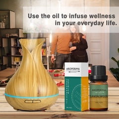 AROPERIMA Sandalwood oil used to scent handmade candles and enrich ambiance.