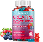 ArtDietistX Creatine Monohydrate Gummies bottle front showing energy-ready formula