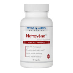 Nattovena bottle with double-strength nattokinase capsules for potential blood flow support