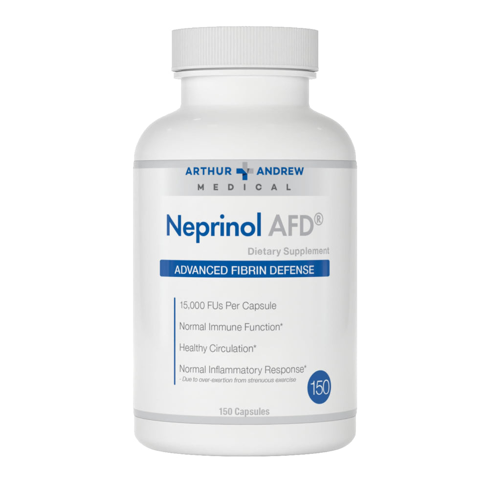 Arthur Andrew Medical Neprinol AFD bottle front highlighting the enzyme blend for daily wellness