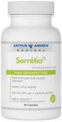 Arthur Andrew Medical Serretia bottle front for muscle recovery support