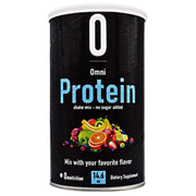 Artist Unknown Omni Protein Shake Mix unflavored bottle front, ideal for protein supplementation with no sugar added.
