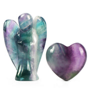 Artistone rainbow fluorite angel for meditation and calm