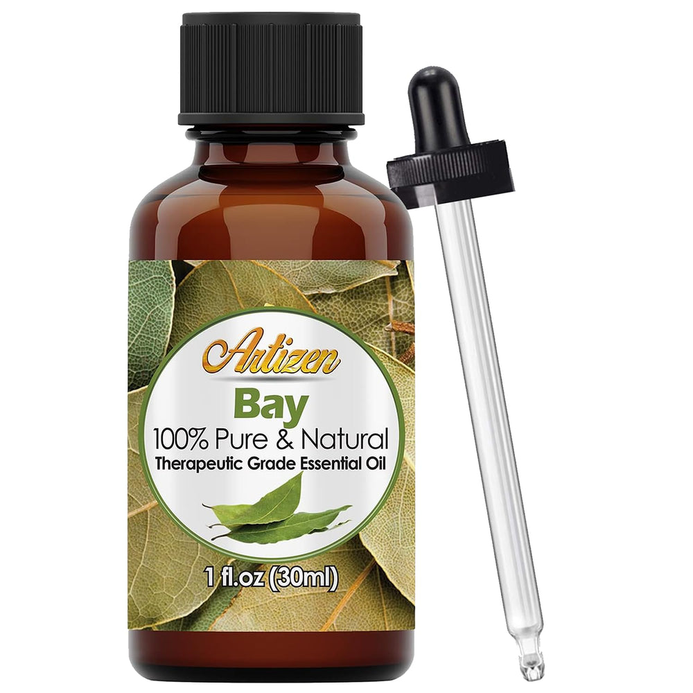 Artizen Bay Essential Oil bottle in amber glass preserves purity for diffusion.