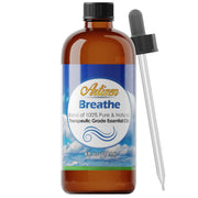 Artizen Breathe Blend bottle closeup highlighting pure essential oil for aromatherapy.