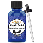 Artizen Deep Muscle Relief Blend bottle for soothing aromatherapy and muscle relaxation.