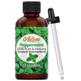 Artizen peppermint essential oil bottle in a diffuser scene for a refreshing winter scent.