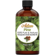 Artizen Pine Essential Oil bottle and pure aroma for natural ambiance.