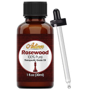 Artizen Rosewood essential oil bottle showcasing premium purity for diffuser blends.