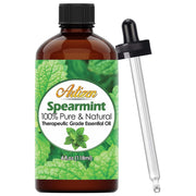 Artizen Spearmint essential oil bottle 4oz ready for diffusers and blends.