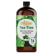 Artizen Pure Tea Tree Oil bottle closeup in amber glass, ideal for diffusers and skincare.