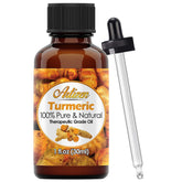 Artizen Turmeric Essential Oil bottle on a clean surface, ready for diffusion and DIY blends.