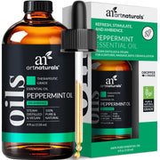 artnaturals Peppermint Oil bottle label—pure, refreshing scent for diffusers.