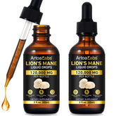 artoalabs Lions Mane Drops bottle on shelf for daily focus and mental clarity.