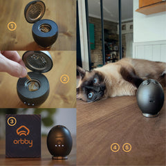 Artronic Orbby pellets showcasing agarwood refill option for personalized ambiance.