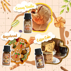 ARVIDSSON gingerbread fragrance oil bottle provides comforting bakery vibes for candles and potpourri