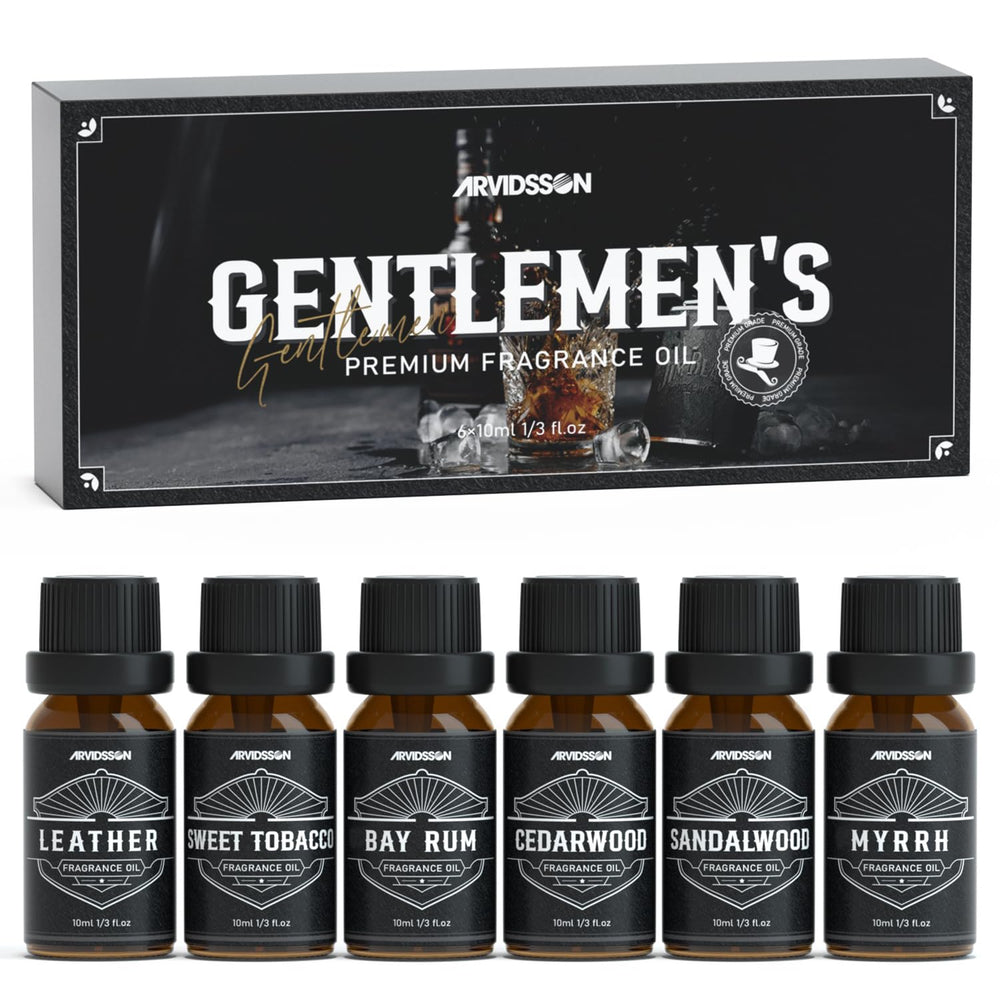 ARVIDSSON masculine sandalwood diffuser oil for a warm, calming ambiance