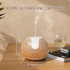 ARVIDSSON ultrasonic diffuser mist timer in operation promoting continuous mist and fragrance
