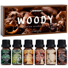 ARVIDSSON Woody Sandalwood bottle—warm, versatile for candles and diffusers.